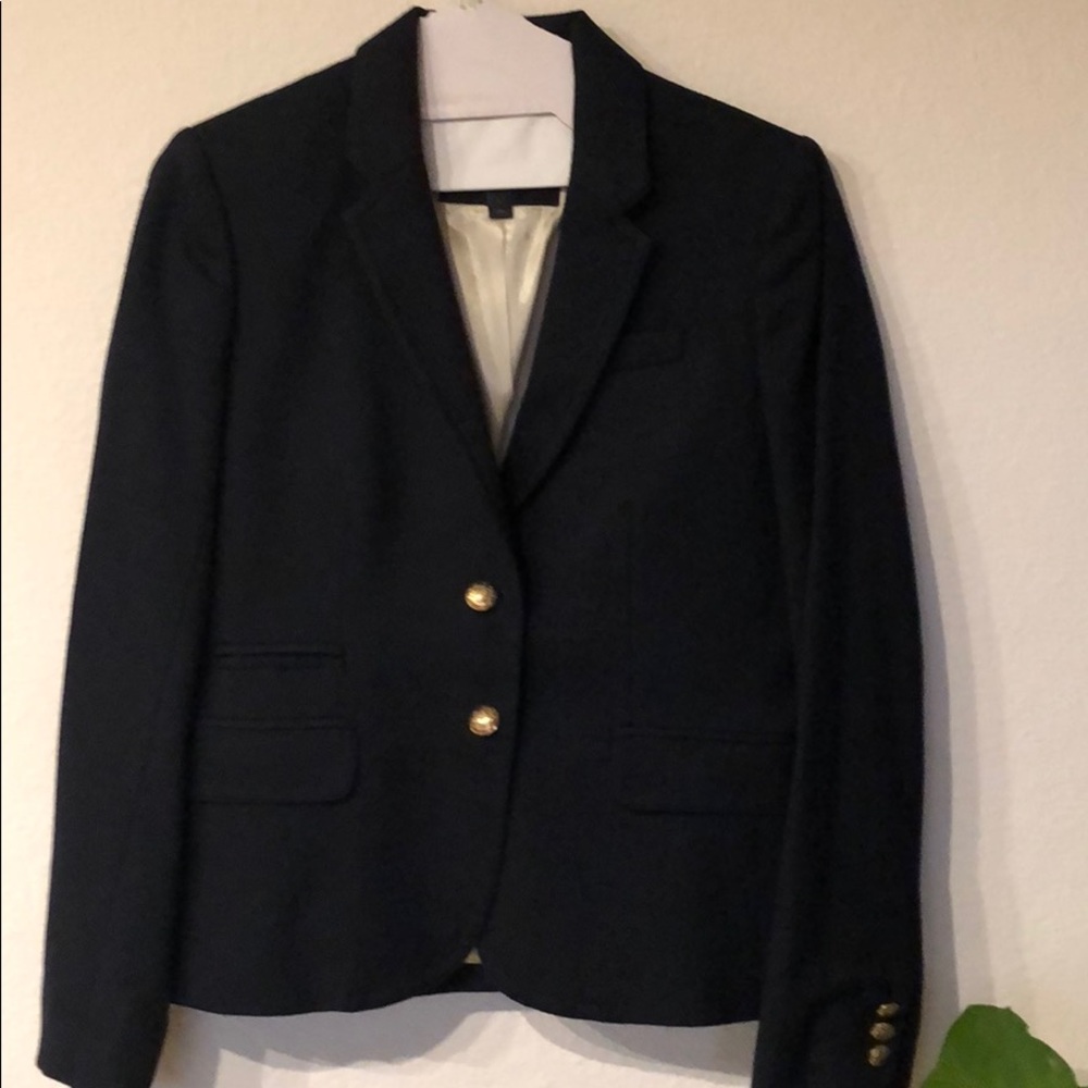 J Crew Navy Schoolboy Blazer 4